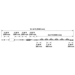 Permanent LED RGBW Outdoor Light, 100ft, Linkable, Bluetooth & Wi-Fi Compatible, 8100 Lumens 15 Permanent LED RGBW Outdoor Light, 100ft, Linkable, Bluetooth & Wi-Fi Compatible, 8100 Lumens -Sunco Lamp Store 100ft.PermanentOutdoorLights 15SceneModesand16MillionColorsStaticAdjustmentforDailyandAccentLighting WorkswithBluetoothandWi Fi IP65WaterproofStringLight Dimension