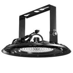 UFO High Bay 150W Plug & Play LED Fixture With U-Bracket, 2-Step Install, 19500 Lumens