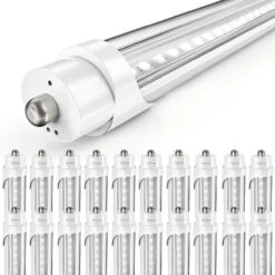 T8 LED Tube, 8ft, FA8 Base, Clear, Bypass, Type B, 40W, Double Ended, 5500 Lumens -Sunco Lamp Store 20PK