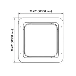 LED Canopy Light, 240W, Dimmable, 33600 Lumens -Sunco Lamp Store 240WattLEDCeilingLightFixture 33 600Lumens UltraEfficientLEDFixture ParkingGarageLight Dimension