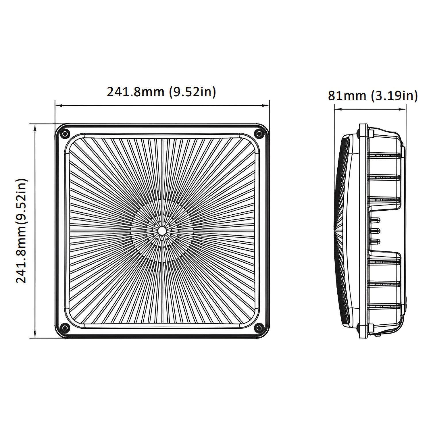 LED Canopy Light, 27W, Non-Dimmable, 3800 Lumens 6 LED Canopy Light, 27W, Non-Dimmable, 3800 Lumens - Image 6