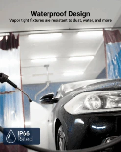 2ft LED Vapor Tight Fixture, 25W/20W/15W, Selectable Wattage & CCT , 3250 Lumens -Sunco Lamp Store 2ftVaporTight B1