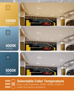 2ft LED Vapor Tight Fixture, 25W/20W/15W, Selectable Wattage & CCT , 3250 Lumens -Sunco Lamp Store 2ftVaporTight B5 f656adcd 7a4c 47b4 a1fe 94b231789747