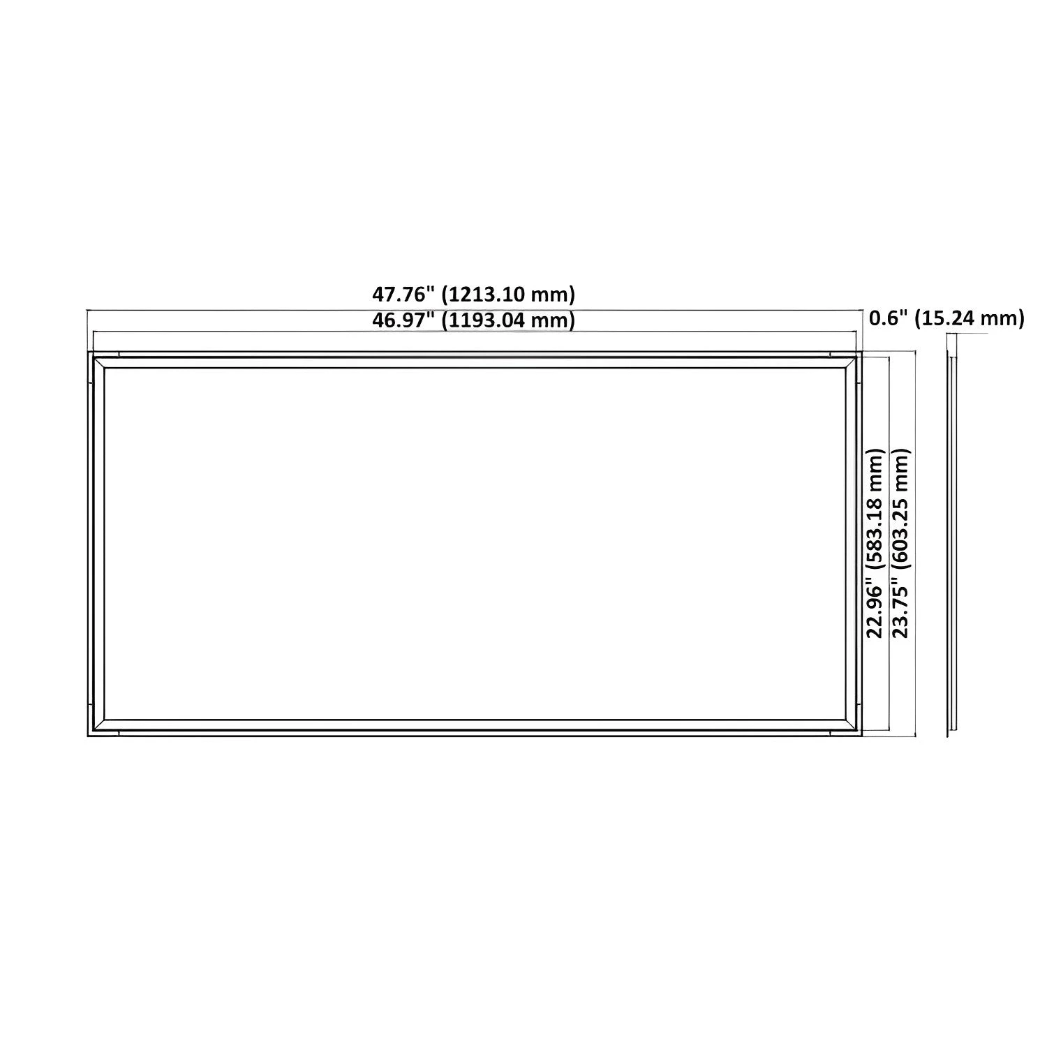 LED Grid Frame Ceiling Light, 60W/50W/40W, 2x4, Selectable Wattage & CCT, 7500 Lumens 5 LED Grid Frame Ceiling Light, 60W/50W/40W, 2x4, Selectable Wattage & CCT, 7500 Lumens - Image 5