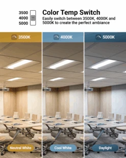 LED Retrofit Center Basket Troffers, 45W/38W/34W, 2x4, 6000 Lumens -Sunco Lamp Store 2x4RetrofitLEDTroffer B5 7edfb1b1 e1c5 48b4 a527 01547494bb24