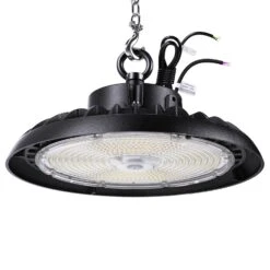 UFO High Bay LED Fixture, 300W/270W/240W, Selectable Wattage & CCT, 49000 Lumens