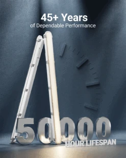 4ft LED Vapor Tight Fixture, 54W/46W/38W, Selectable Wattage & CCT, 7000 Lumens -Sunco Lamp Store 4ftVaporTight B6