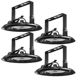 UFO High Bay 150W Plug & Play LED Fixture With U-Bracket, 2-Step Install, 19500 Lumens -Sunco Lamp Store 4pk 891cc9a0 c62c 4647 b04e 2813fa85b69e