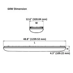 4ft LED Puff Ceiling Light, Cloud, Surface Mount, 5100 Lumens -Sunco Lamp Store 64WLEDCeilingMountLightFixture 5100Lumens 3000K EnergyStar ETLListed RectangularPuffLight