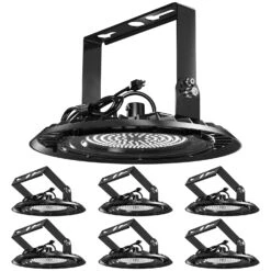 UFO High Bay 150W Plug & Play LED Fixture With U-Bracket, 2-Step Install, 19500 Lumens -Sunco Lamp Store 6pk 6cdb3722 40dd 413b b579 32318312e3e0