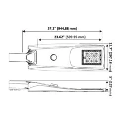 LED Solar Area Light, Motion Activated, Dusk To Dawn, 70W, 7200 Lumens -Sunco Lamp Store 70W Solar Street Light Outdoor Fixture with Motion Sensor and Lithium Battery 7200LM 5700K CCT IP66 Waterproof Dimension