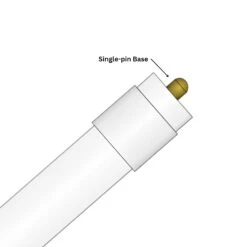 T8 LED Tube, 8ft, FA8 Base, Frosted, Bypass, Type B, 40W, Double Ended, 5000 Lumens -Sunco Lamp Store 8 footLEDTubewithaSingle pinBase JNL T8R 40W 4000K M FA8 ETL