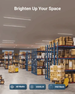 T8 LED Tube, 8ft, FA8 Base, Clear, Bypass, Type B, 40W, Double Ended, 5500 Lumens -Sunco Lamp Store 8ftFA8tube B1