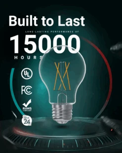 A19 LED Bulb, Filament, Dusk To Dawn, 9W, 850 Lumens 13 A19 LED Bulb, Filament, Dusk To Dawn, 9W, 850 Lumens -Sunco Lamp Store A19 Filament D2D B3