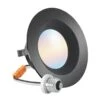 Recessed LED Retrofit Lighting, 4 Inch, Baffle, Black Trim, Selectable CCT, 600 Lumens