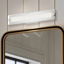 LED Satin Nickel Vanity Light, 22" Wide, Selectable CCT, FL5324D-B Series