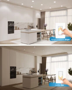 Recessed LED Lighting, 4 Inch, Slim, Wafer Thin, Smooth Trim, 650 Lumens -Sunco Lamp Store Block5 4 SlimSmooth