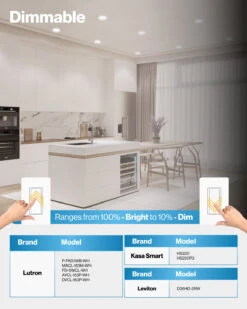 LED Slim Downlight, 14W, 8 Inch, Selectable CCT, 1350 Lumens -Sunco Lamp Store Block5 8 SlimSelectableLight