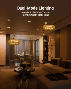 BR30 LED Bulb, Night Light, 800 Lumens -Sunco Lamp Store Br30WNightlight B1