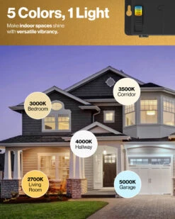 Recessed LED Lighting, 4 Inch, Slim, Wafer Thin, Night Light, Selectable CCT (2700K-6000K), 900 Lumens -Sunco Lamp Store DL SL4 NL WH Block 4