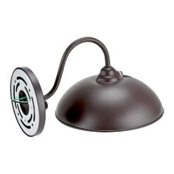 LED Gooseneck Wall Sconce, Dusk To Dawn, 3000 Lumens -Sunco Lamp Store Dark Bronze Gooseneck Barn Light LED Fixture Photocell Sensor Included 28W 3000lm Selectable CCTs Wet Rated Patio Wall Light