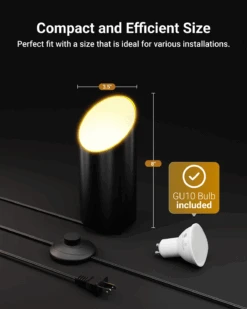 LED Black Floor Uplight Spotlight, 450 Lumens -Sunco Lamp Store FlooeCanLight B1 2c5c89c8 607c 4a5b a4fa 1bdd7b2e4f27