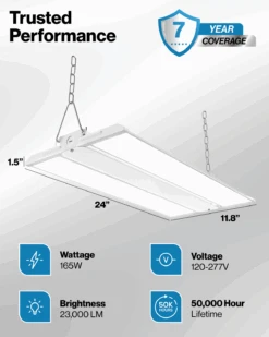LED Linear High Bay, 2ft, 165W, 23000 Lumens -Sunco Lamp Store HB L2 165W Block 1 f0e77697 9a86 4093 a575 b8c54d11169c