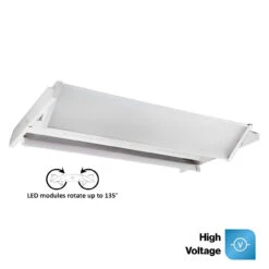 LED Rotatable Linear High Bay, 2ft, 220W, 277-480V, 30800 Lumens