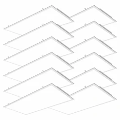 LED Ceiling Panel Light, 72W/60W/50W/40W/30W, 2x4, 9000 Lumens (with Sensor Receptacle) -Sunco Lamp Store JNL B4 S72 3065 12