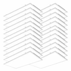 LED Ceiling Panel Light, 72W/60W/50W/40W/30W, 2x4, 9000 Lumens (with Sensor Receptacle) -Sunco Lamp Store JNL B4 S72 3065 24