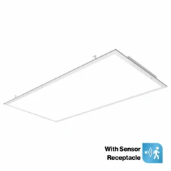 LED Ceiling Panel Light, 72W/60W/50W/40W/30W, 2x4, 9000 Lumens (with Sensor Receptacle)