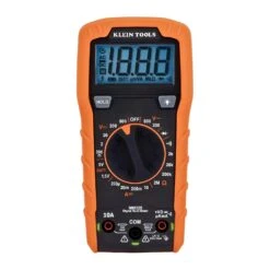 Klein Tools Digital Multimeter, Manual-Ranging, 10A/600V, 2000 Display Counts, 2 Mohms