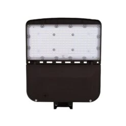 LED Area Light, Parking Lot, 150W/120W/100W/80W, Type III, Bronze, Selectable Wattage & CCT, 22500 Lumens -Sunco Lamp Store LEDAreaLightinaDarkBronzeFinish 150WFrontView XS ALH 150W 50K T3D SHORTCAP