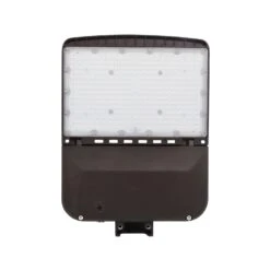 LED Area Light, Parking Lot, 240W/220W/200W/170W, Type III, Bronze, Selectable Wattage & CCT, 36000 Lumens -Sunco Lamp Store LEDAreaLightinaDarkBronzeFinish 240WFrontView XS ALH 240W 50K T3D SHORTCAP