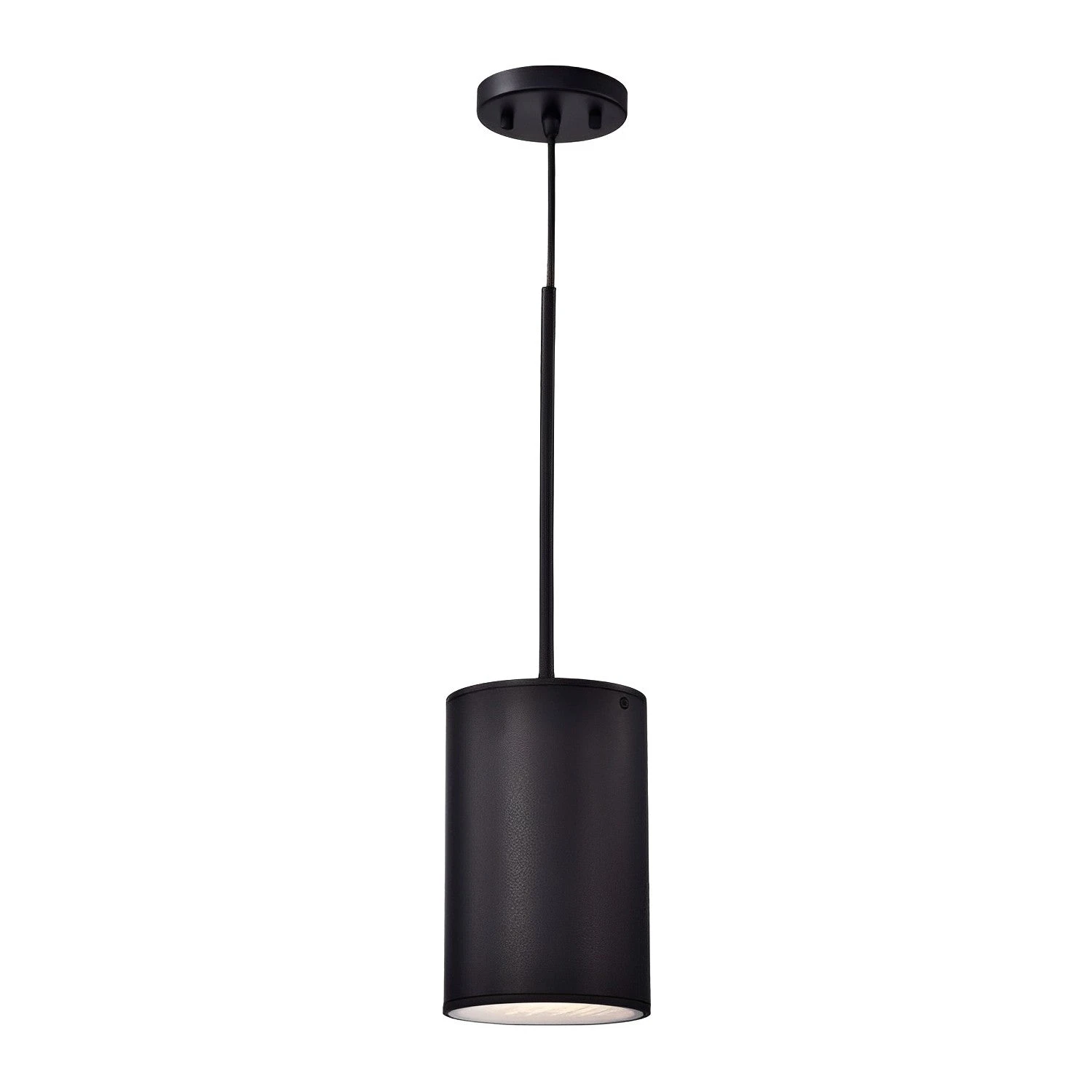6" Black Finish Cylinder LED Pendant Light, P5048D Series - Image 2