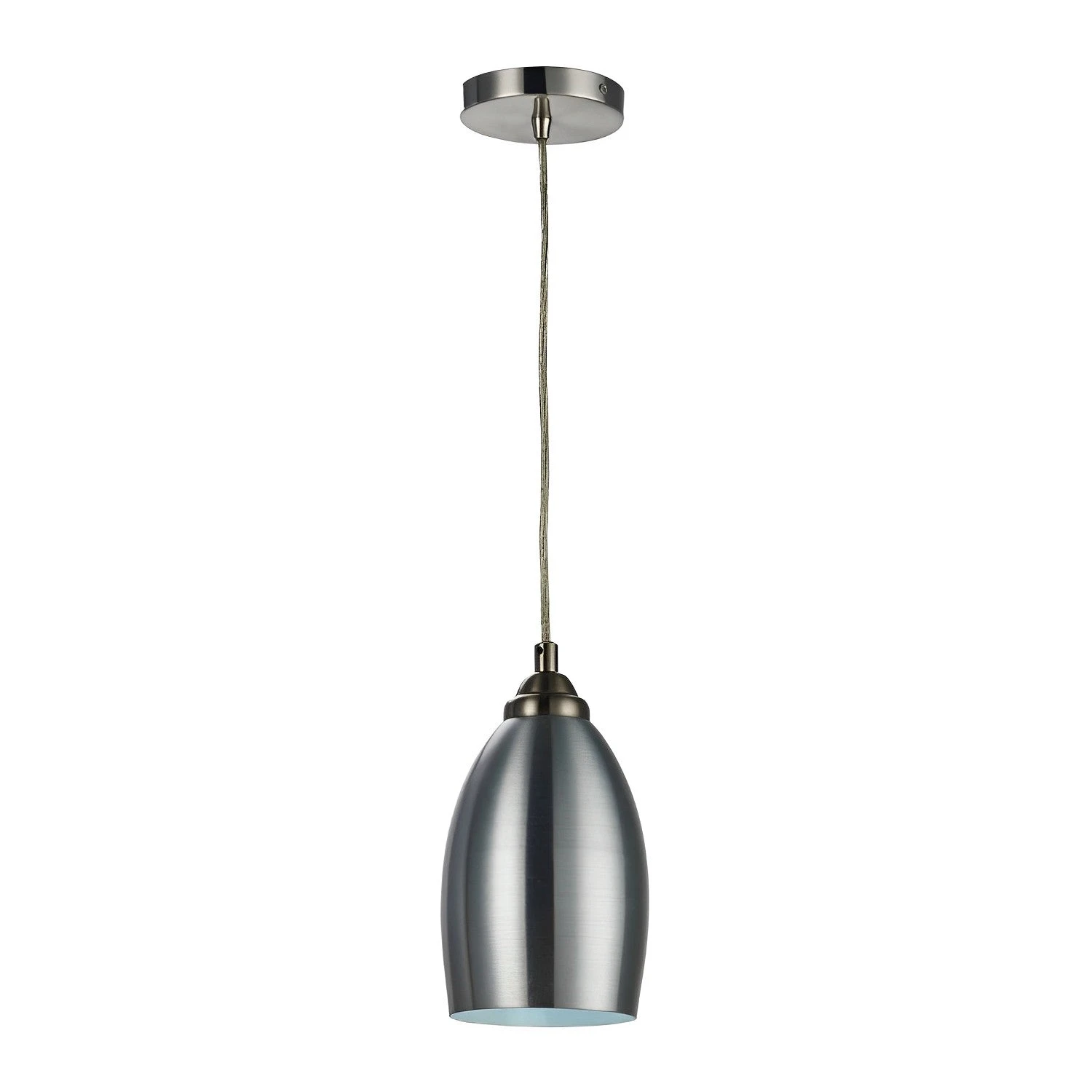 5 1/2" Satin Nickel LED Mini Pendant Light, P059 Series