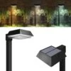 LED Solar Sidewalk Lights, Dusk To Dawn, 100 Lumens