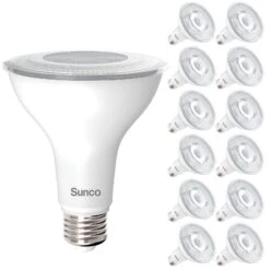 PAR30 LED Bulb, High Brightness, 1200 Lumens -Sunco Lamp Store PAR30 HO MainImage 12pk