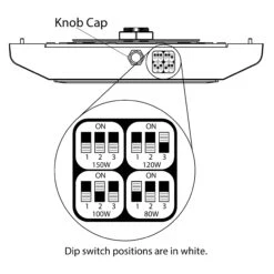 LED Canopy Light, 150W/120W/100W/80W, Selectable Wattage, 22650 Lumens -Sunco Lamp Store PQL 90010 1