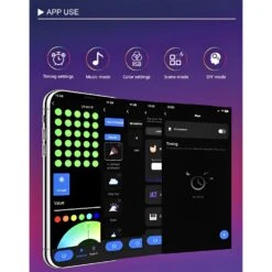 Permanent LED RGBW Outdoor Light, 100ft, Linkable, Bluetooth & Wi-Fi Compatible, 8100 Lumens 11 Permanent LED RGBW Outdoor Light, 100ft, Linkable, Bluetooth & Wi-Fi Compatible, 8100 Lumens -Sunco Lamp Store Permanent LED Outdoor Lights 100ft RGBW Outdoor Lights 15 Scene Modes IP65 Waterproof for Christmas Decorations Works with Bluetooth and Wifi