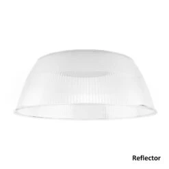 UFO High Bay LED With Reflector, 240W/200W/180W, White, Selectable Wattage & CCT, 36000 Lumens -Sunco Lamp Store PolycarbonateReflectorforStarPlusUFOHighBayLightFixture