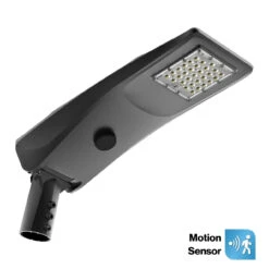 LED Solar Area Light, Motion Activated, Dusk To Dawn, 50W, 4500 Lumens