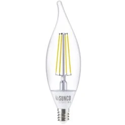 CA11 LED Candelabra Bulb, Dusk To Dawn, Filament, 500 Lumens