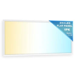 LED Ceiling Panel Light, 50W/40W/30W, 2x4, Selectable Wattage & CCT, 6500 Lumens
