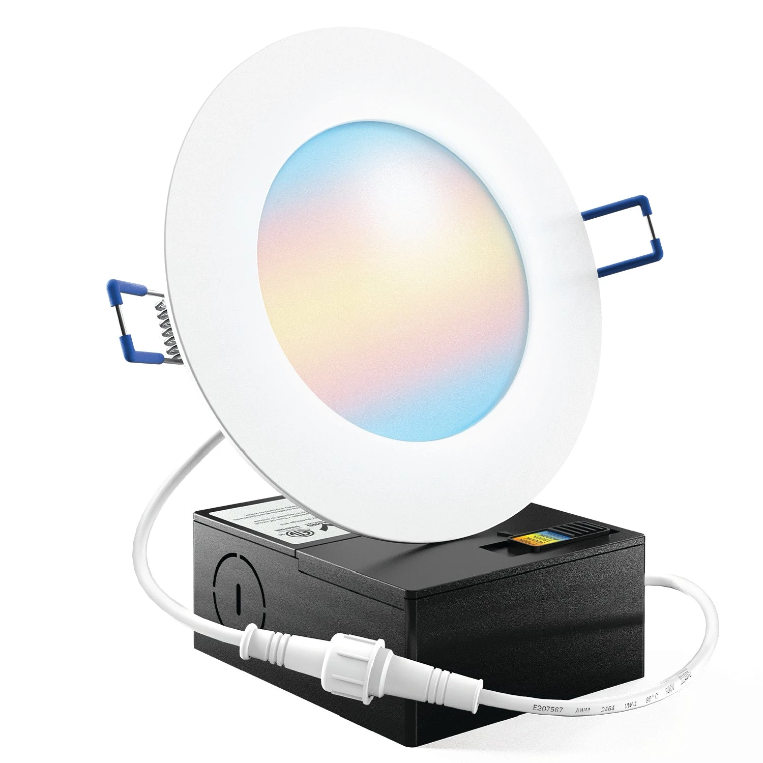 Recessed LED Lighting, 4 Inch, High Lumen Slim, Wafer Thin, Smooth Trim, Selectable CCT, 800 Lumens 1 Recessed LED Lighting, 4 Inch, High Lumen Slim, Wafer Thin, Smooth Trim, Selectable CCT, 800 Lumens