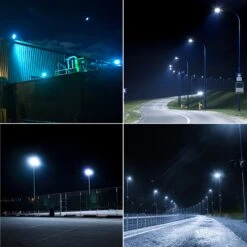 Shoebox LED 150W, Parking Lot, Type III, Dusk To Dawn, 21000 Lumens -Sunco Lamp Store Sunco Shoebox 150W Block 09 ApllicationImages