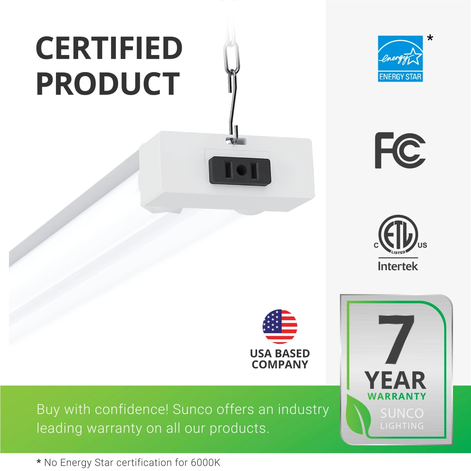 LED Shop Light, 4ft, Utility, Frosted, Plug & Play, 4100 Lumens - Image 6