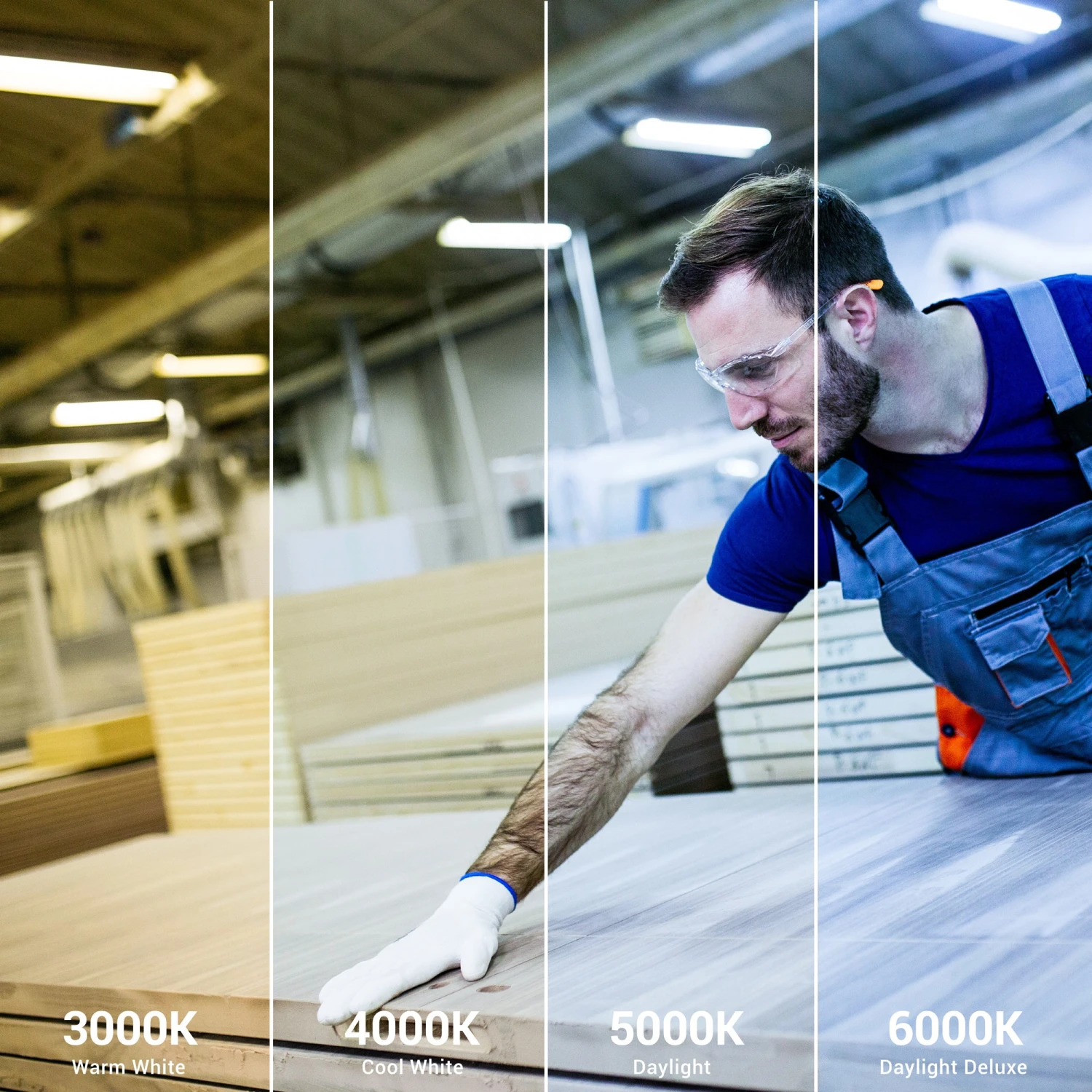 LED Shop Light, 4ft, Utility, Frosted, Plug & Play, 4100 Lumens - Image 8