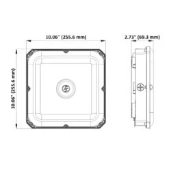 LED Canopy Light, 100W/80W/60W, Selectable Wattage & CCT, 13500 Lumens -Sunco Lamp Store Waterproof LED Canopy Gas Station Light Fixture CCT and Wattage Selectable Up to 13500LM 120 277VAC 0 10V Dimmable Dimension