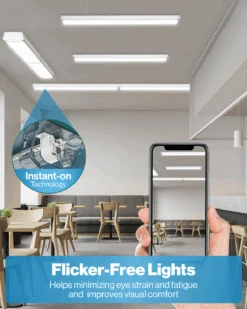 LED Shop Light, 4ft Wraparound, 3500 Lumens -Sunco Lamp Store WraparoundSHW 40WBlock4